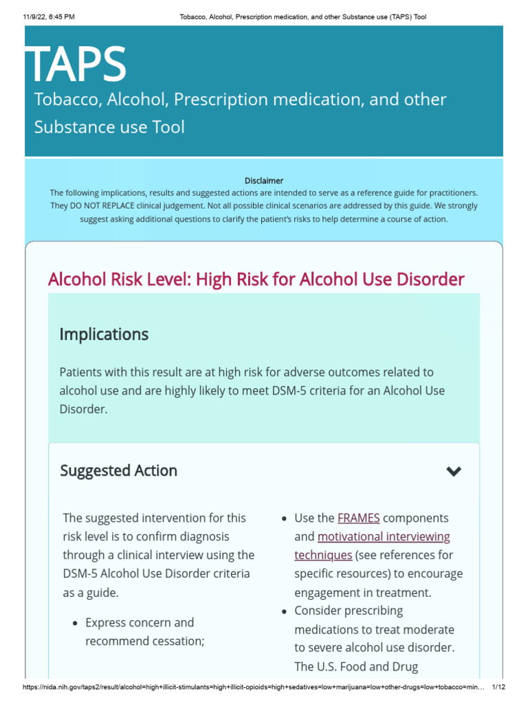 Substance Use Screening Tool