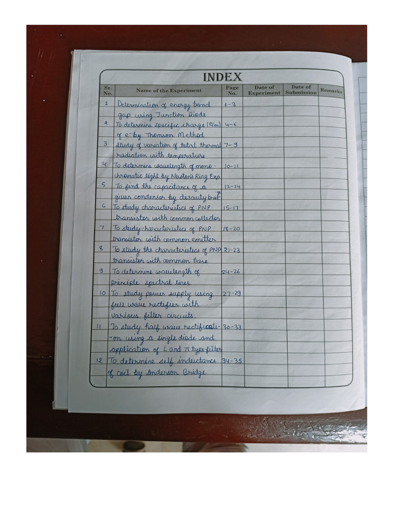 Physics Practical BSC Second English | PDF
