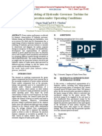 Simplified Modeling of Hydraulic Governor-Turbine For Stable Operation Under Operating Conditions