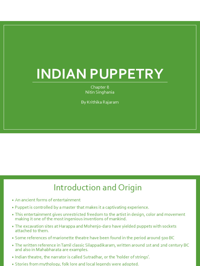 Chapter 8 Indian Puppetry Pdf