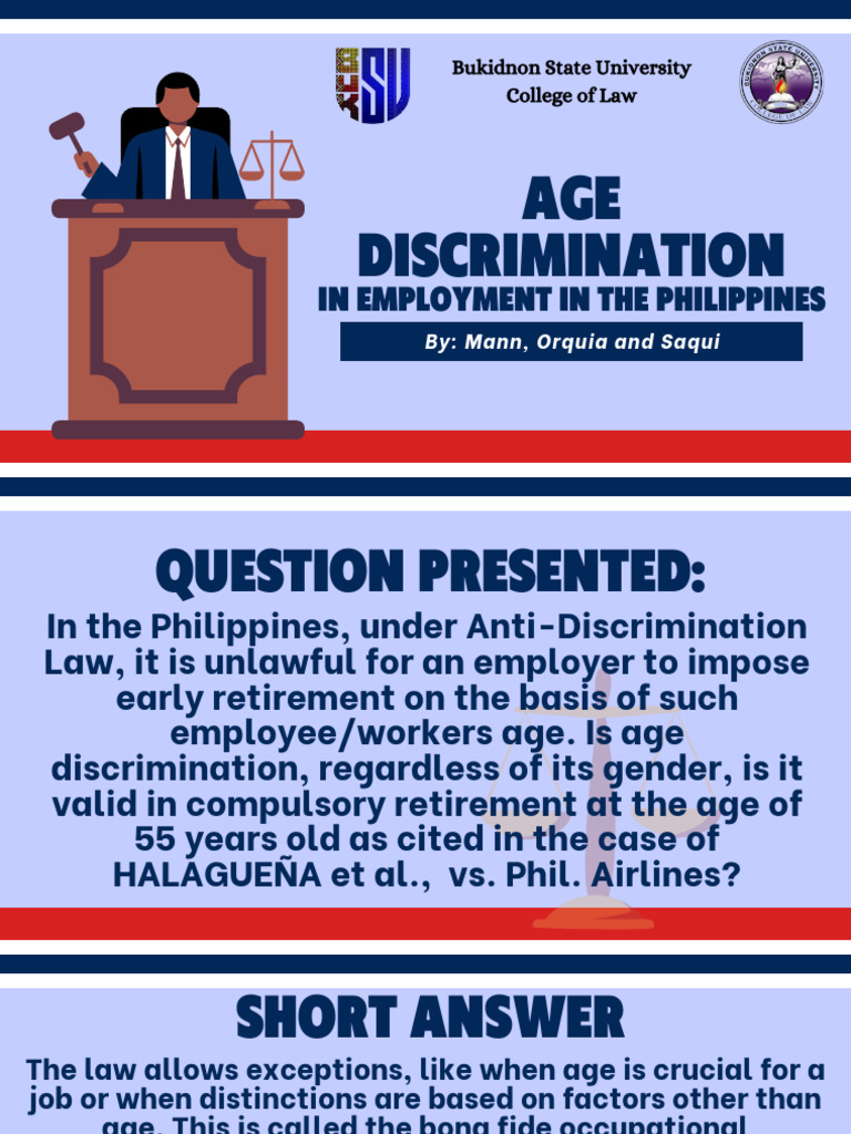 Age Discrimination in Employment in The Philippines | PDF