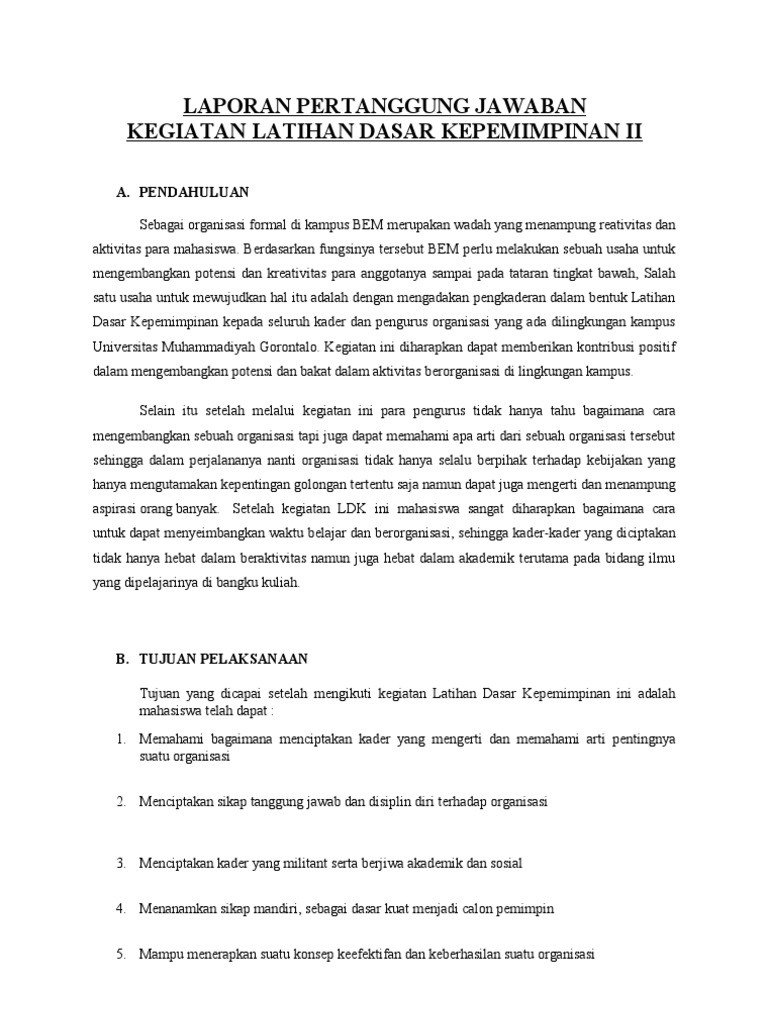 36+ Contoh Sambutan Ketua Panitia Ldk Mahasiswa terbaru