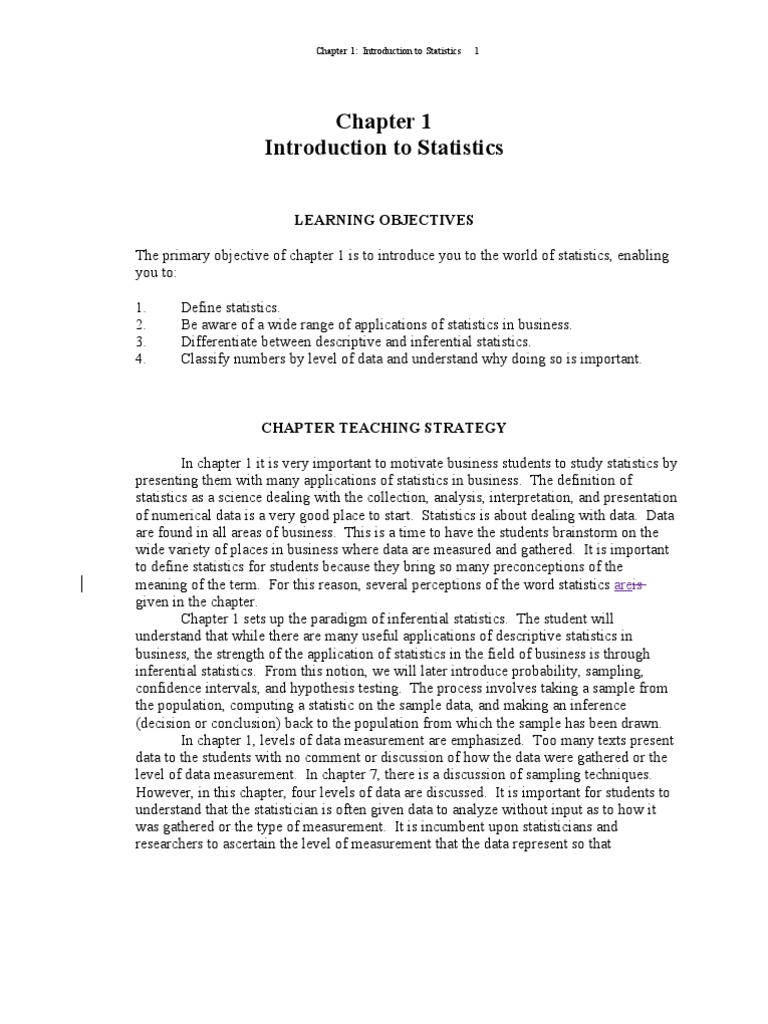 World Of Data Chapter 1 Ken Black QA 5th Chapter 1 Solution | PDF | Statistical Inference |  Statistics