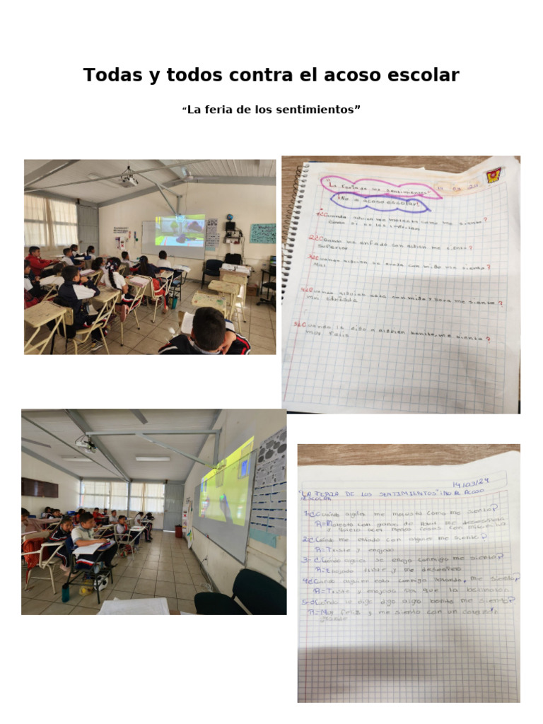 Todas y Todos Contra El Acoso Escolar | PDF