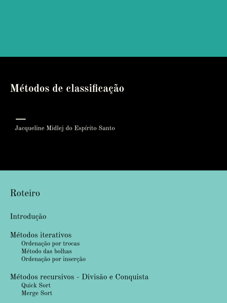 Métodos de Classificação | PDF