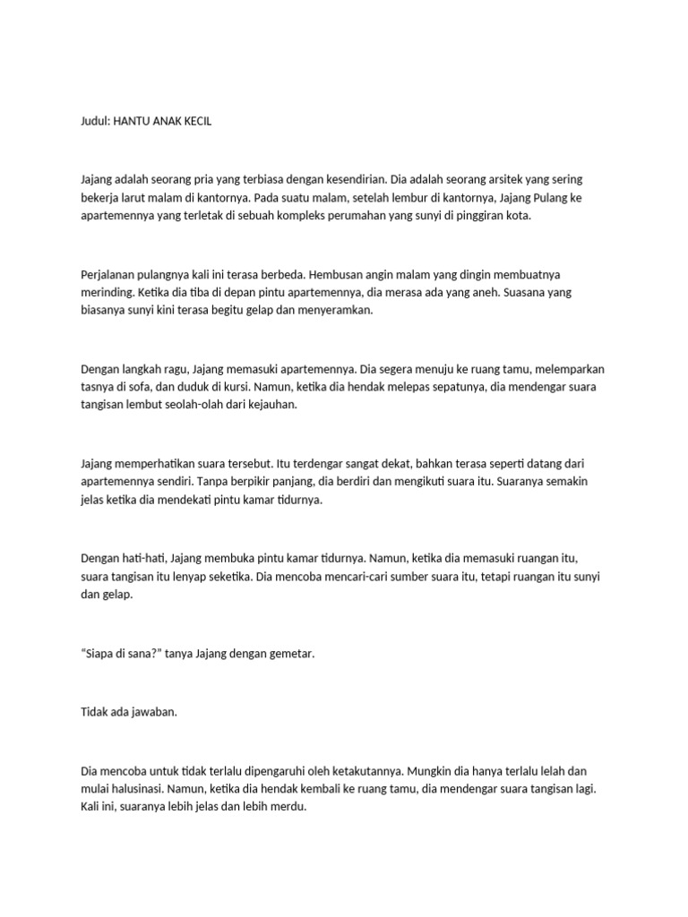 Hantu Anak Kecil | PDF