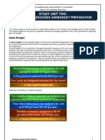 U02 Budget Methodolgies and Budget Preparation
