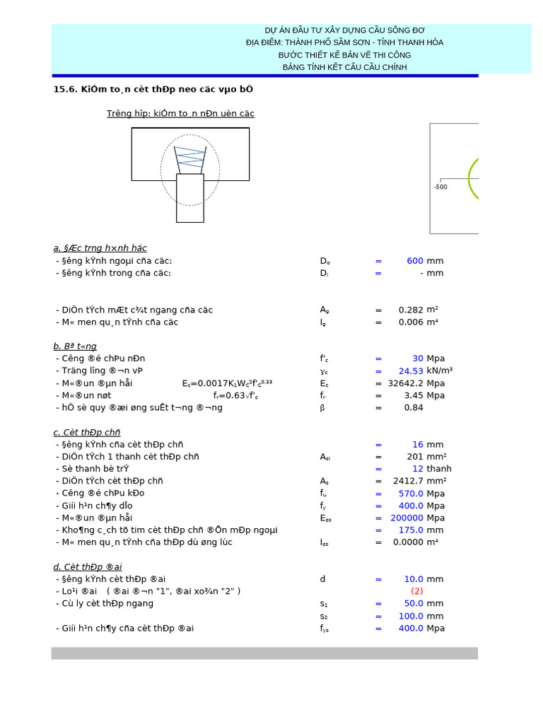 Kiem Toan Cot Thep Dau Coc PHC | PDF