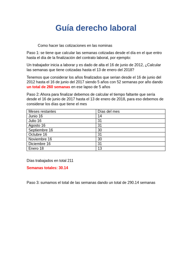 Guía Derecho Laboral Pdf