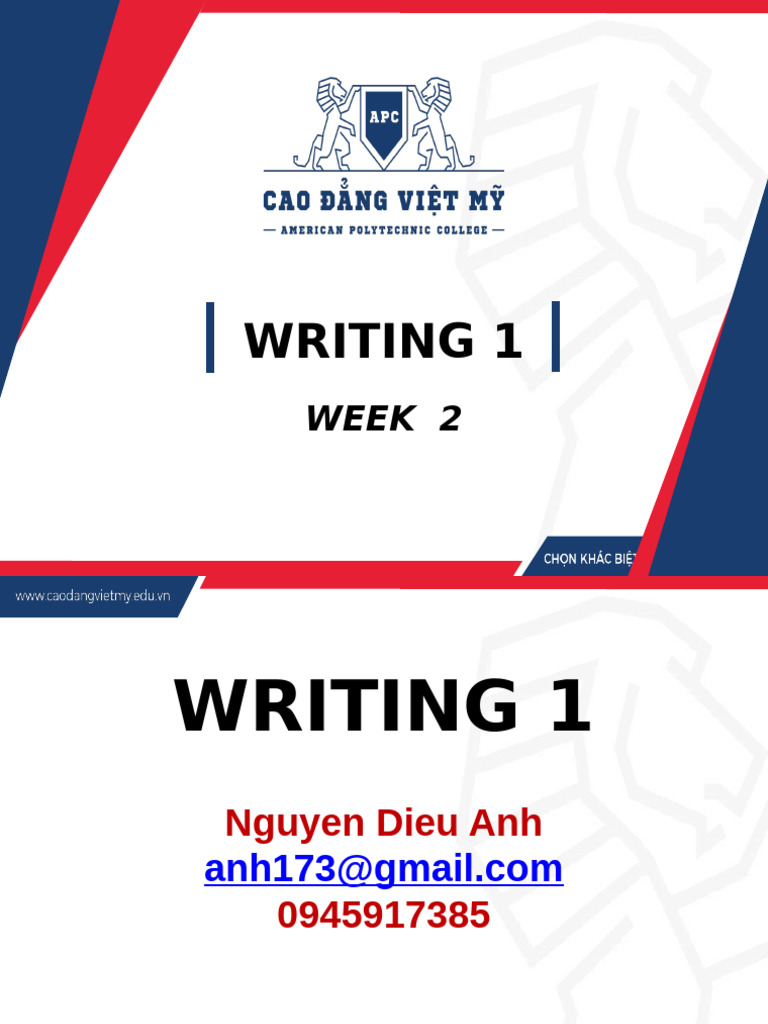 A sample of writing teaching slides pdf