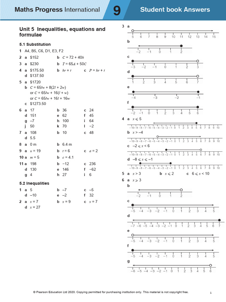 Chapter 5 Answers | PDF