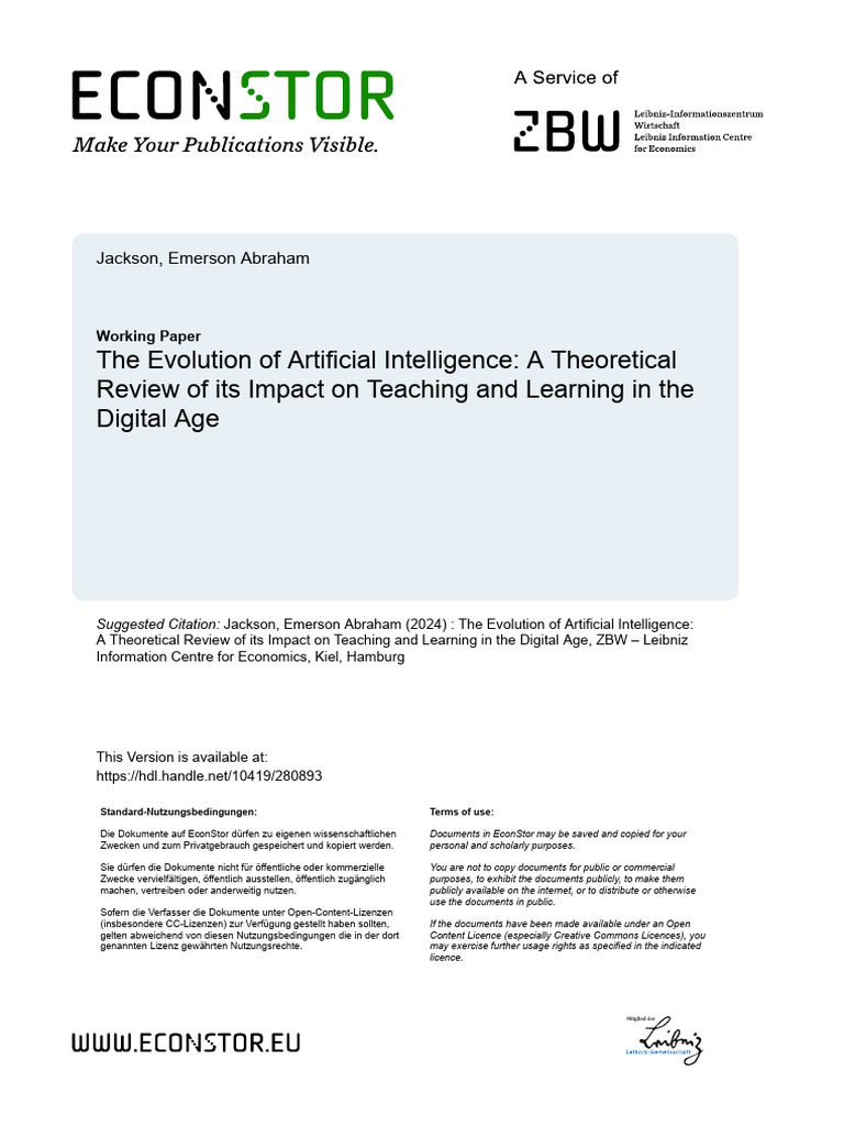 Evolution of Artificial Intelligence | PDF