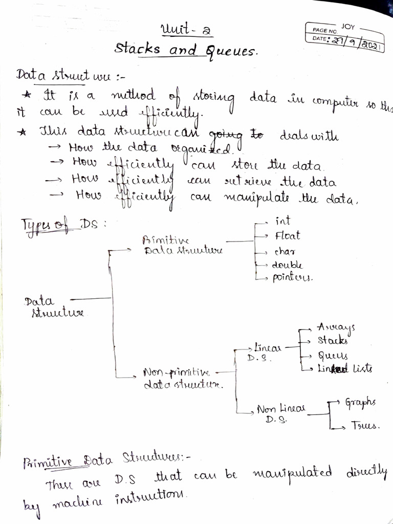DS - Notes (Unit 2) | PDF