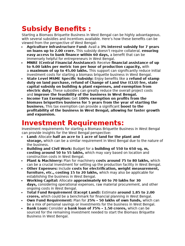 Subsidy Benefits Pdf