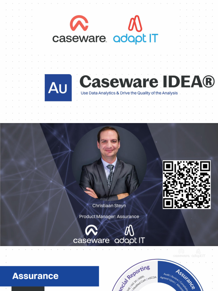 Caseware IDEA - Use Data Analytics & Drive The Quality of The Analysis ...