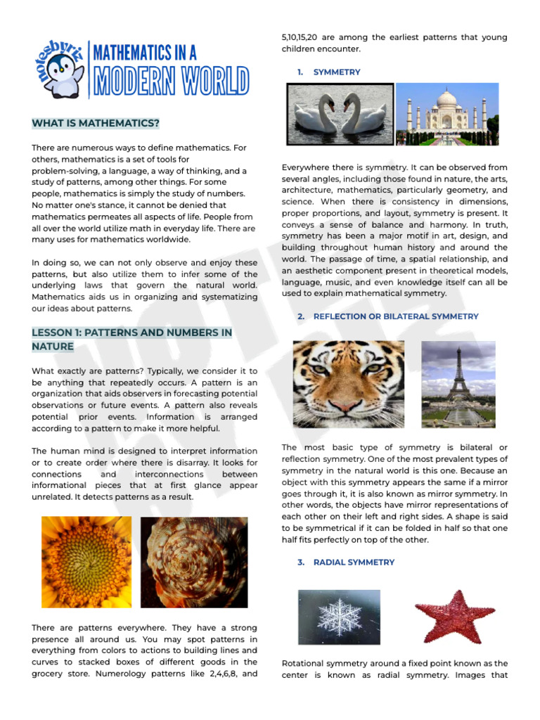 Mathematics in The Modern World? | PDF