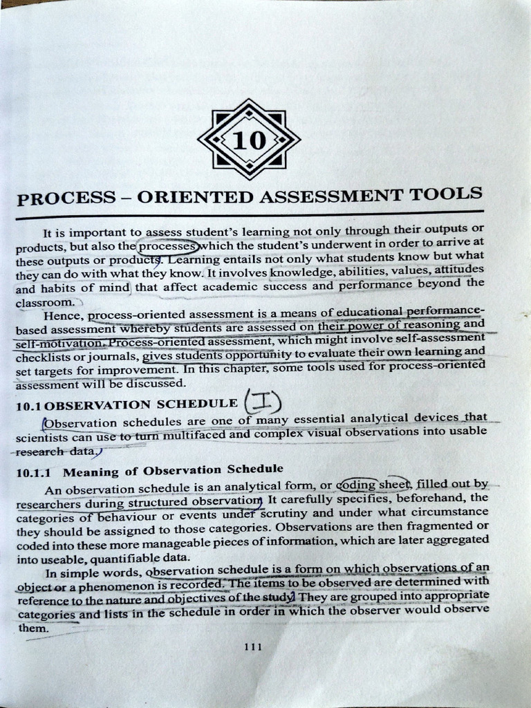 10 Process - Obsevation Tool | PDF | Observation | Data