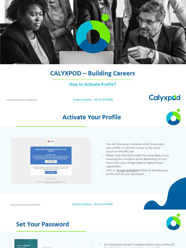 Calyxpod - How To Activate Profile | PDF