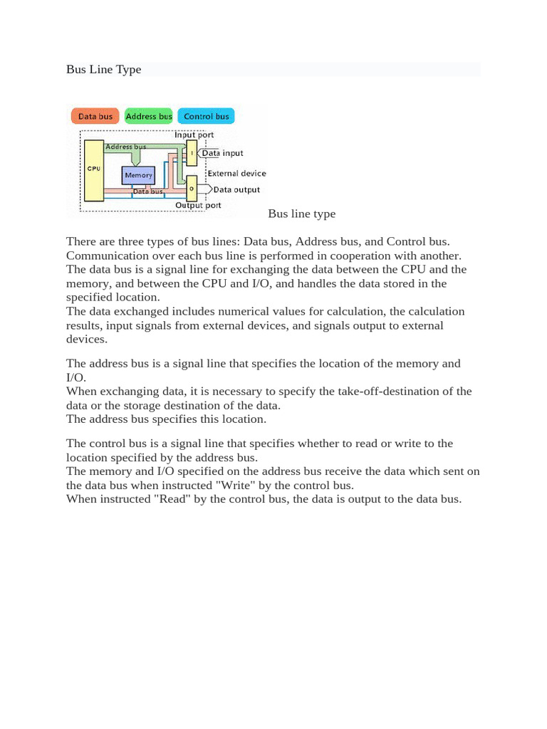 Bus Line Type | PDF