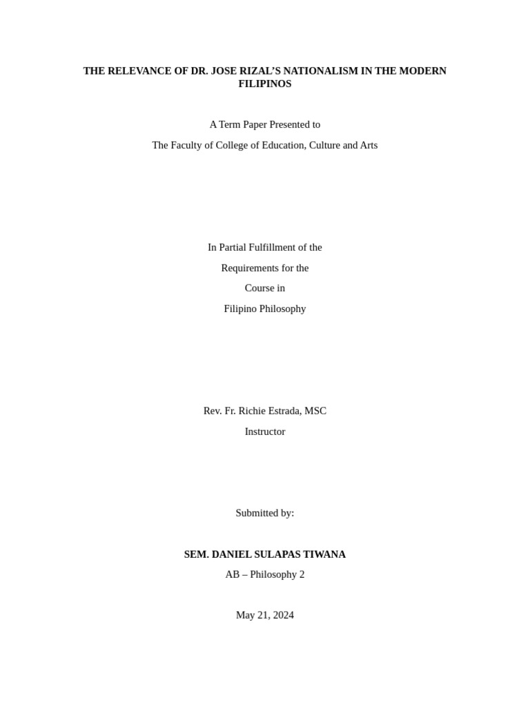 Term Paper | PDF