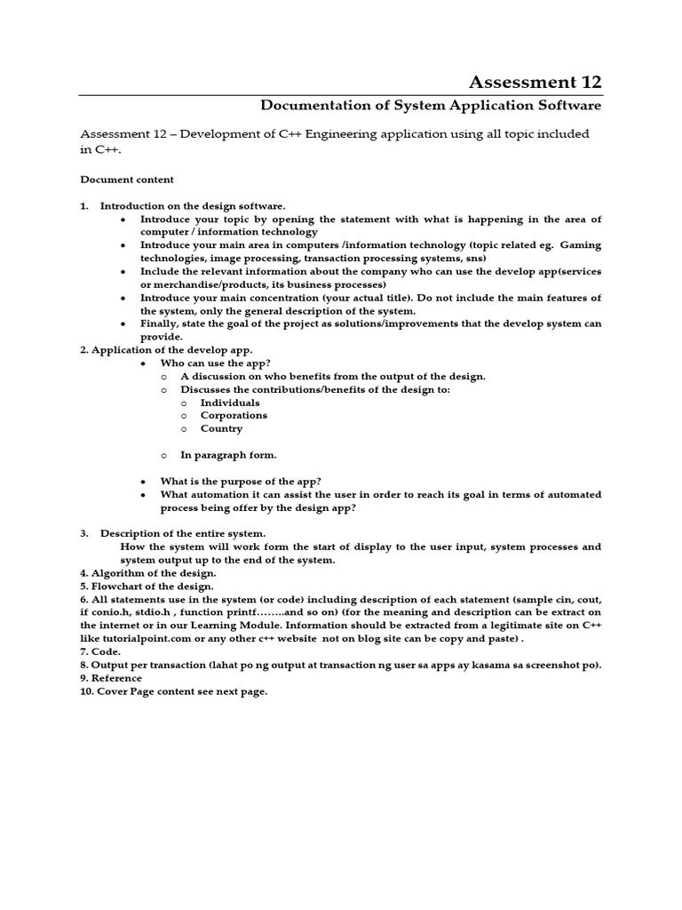 C++ Engineering Application Overview | PDF | Application Software ...