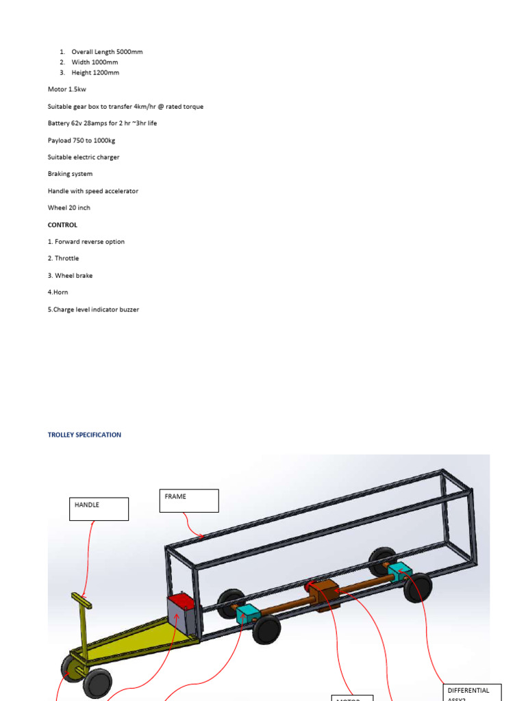 Kamal Electric Trolley Specifications | PDF