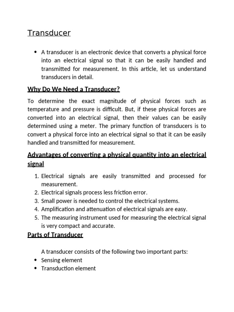 Transducer | PDF