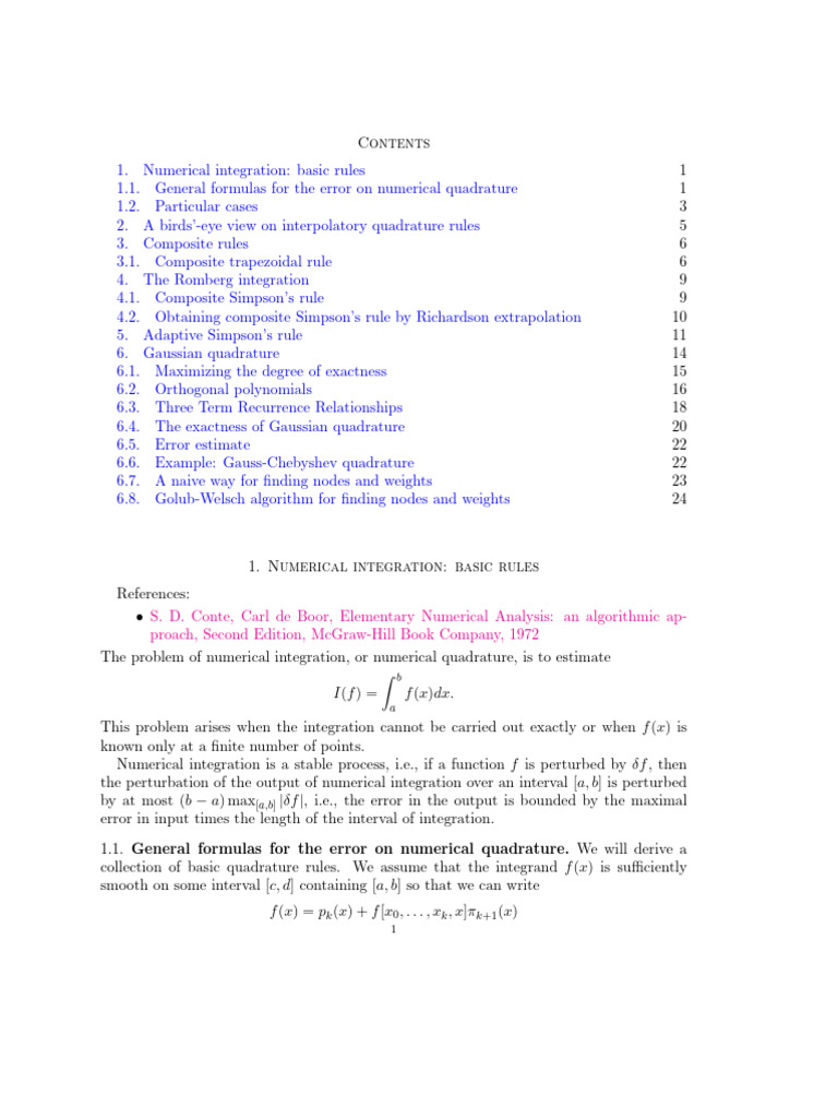 Quadrature | PDF