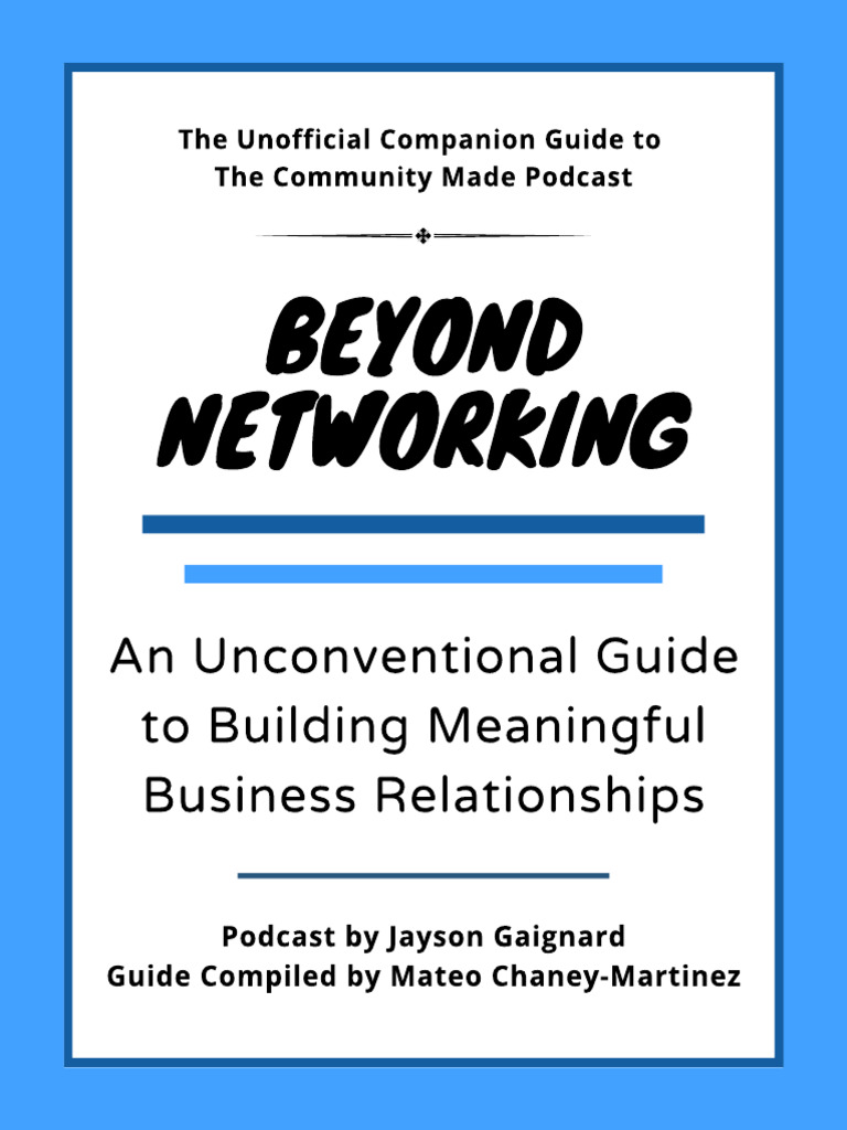 Beyond Networking - Mateo CM | PDF