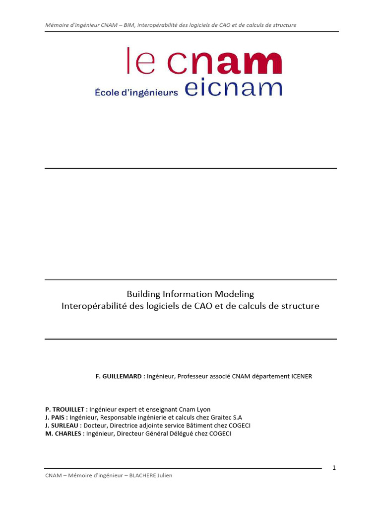 2402 Interoprabilit Des Logiciels de Cao Et de Calculs de Structure 43 ...