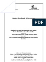 IGNOU Gandhi Peace Studies Handbook