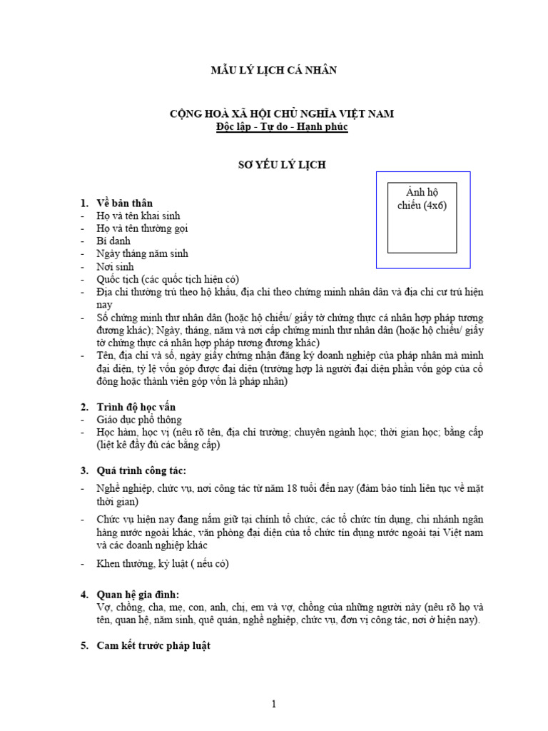 3 mau so yeu ly lich ca nhan pdf