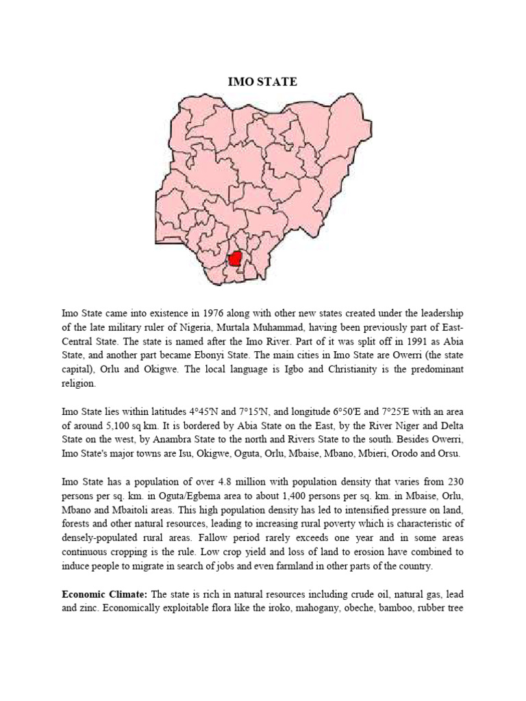 Imo State | PDF