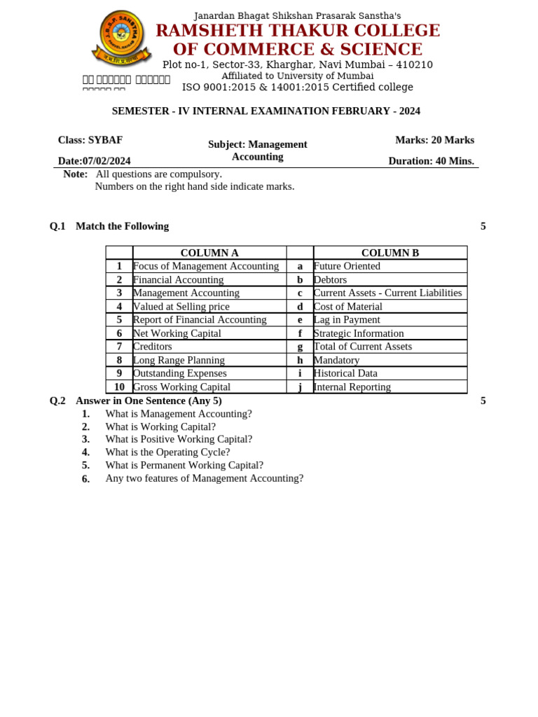 QPs MA | PDF