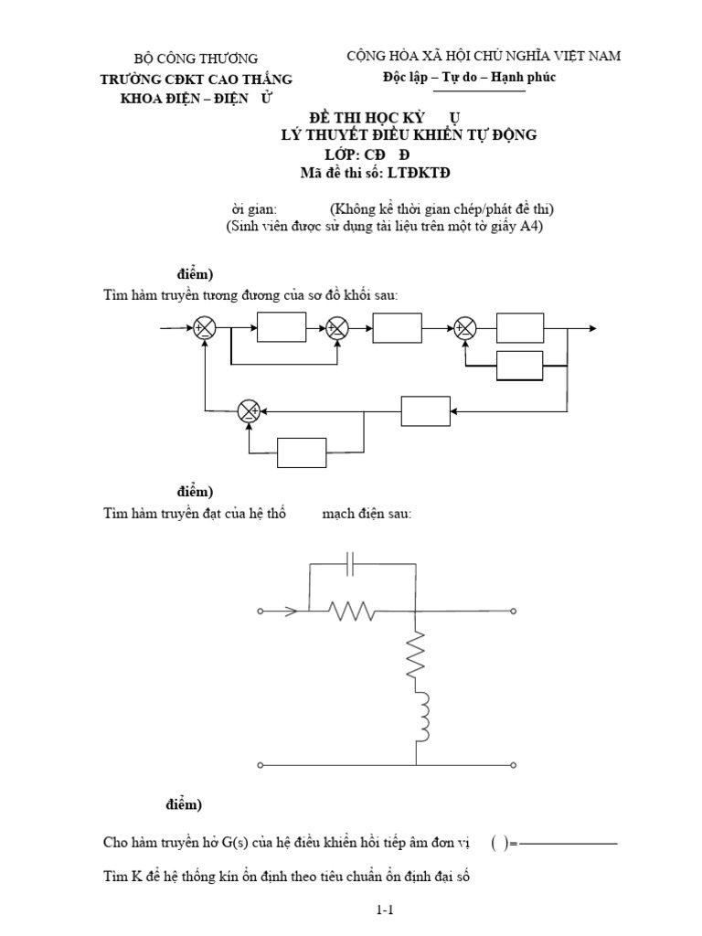 De Thi DKTD HKP 6 2023 | PDF