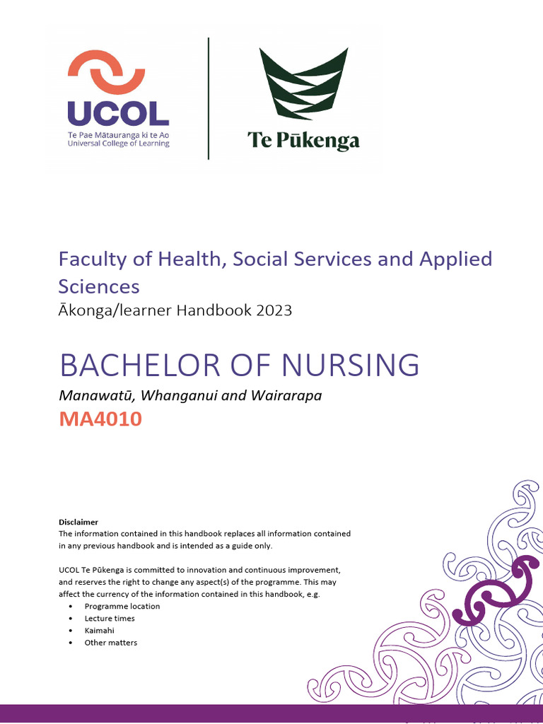 Bachelor of Nursing Student Handbook 2023 Approved V1 | PDF