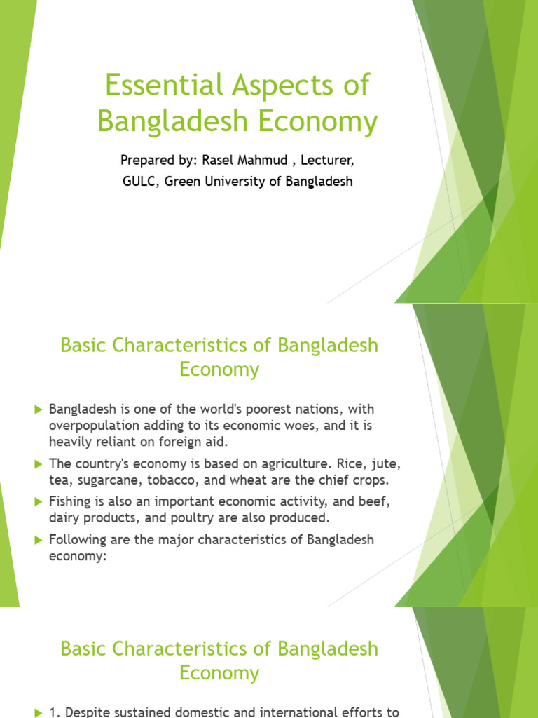 Essential Aspect of Bangladeshi Economy | PDF | Bangladesh | Economies