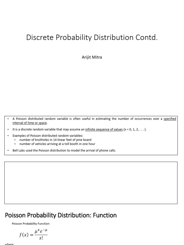 Session 7 - Discrete Probability Distribution Contd 2 | PDF