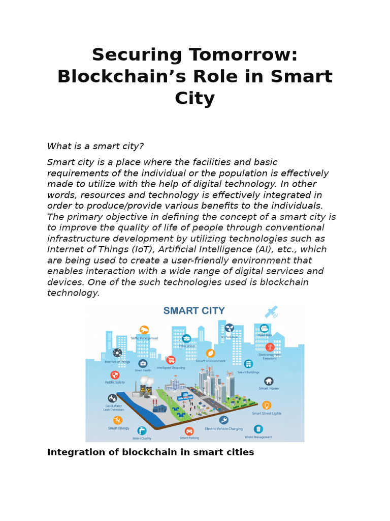 Blockchain in Smart City Infrastructure | PDF
