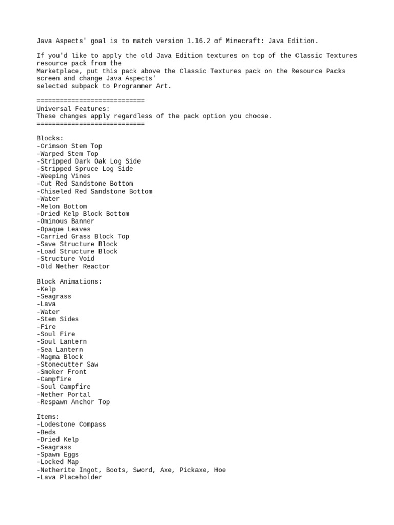 Feature List | PDF