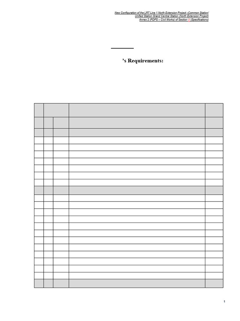 Annex 2 - Section V - Civil Works | PDF