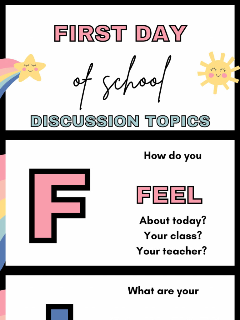 First Day Discussion | PDF