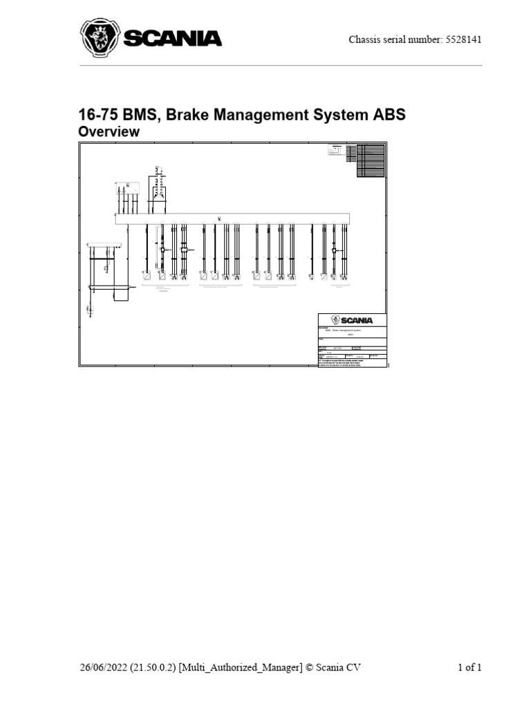16-75 BMS, Brake Management System ABS: Chassis Serial Number: 5528141 ...