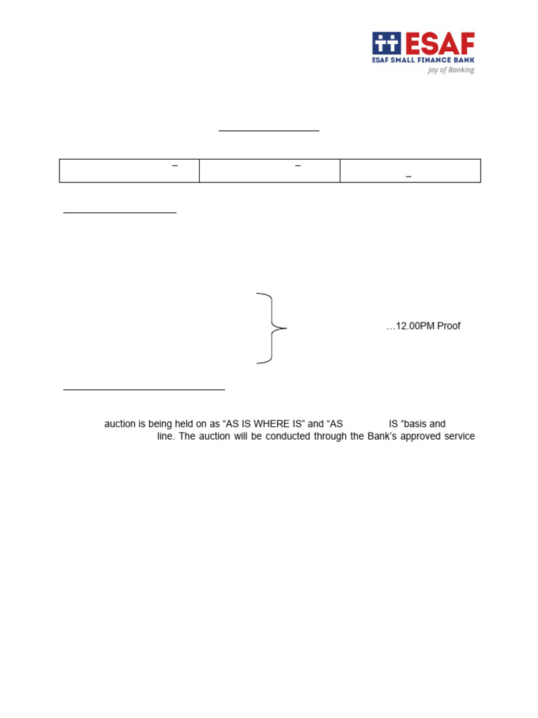 E Auction Sale Notice Format June24 2 | PDF