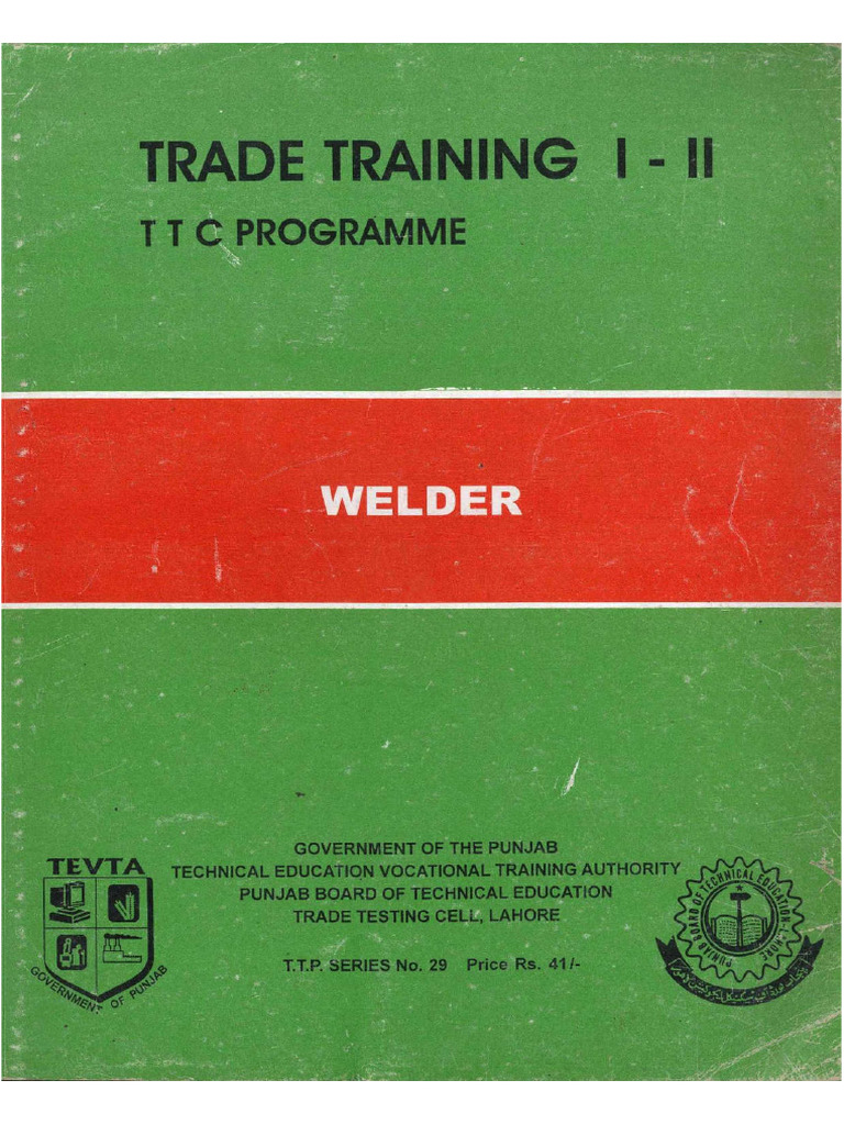 29-Trade Training-I & II - Welder | PDF
