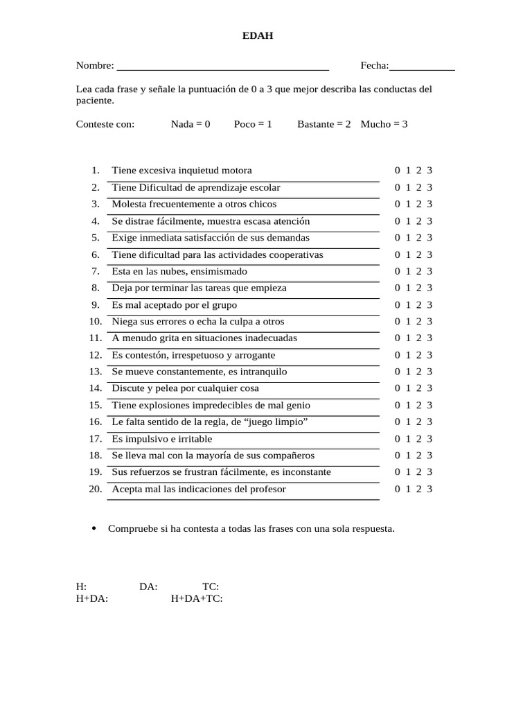 EDAH - Test | PDF