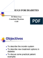 New Drugs For Diabetes: DR Helen Gray Consultant Physician CGH