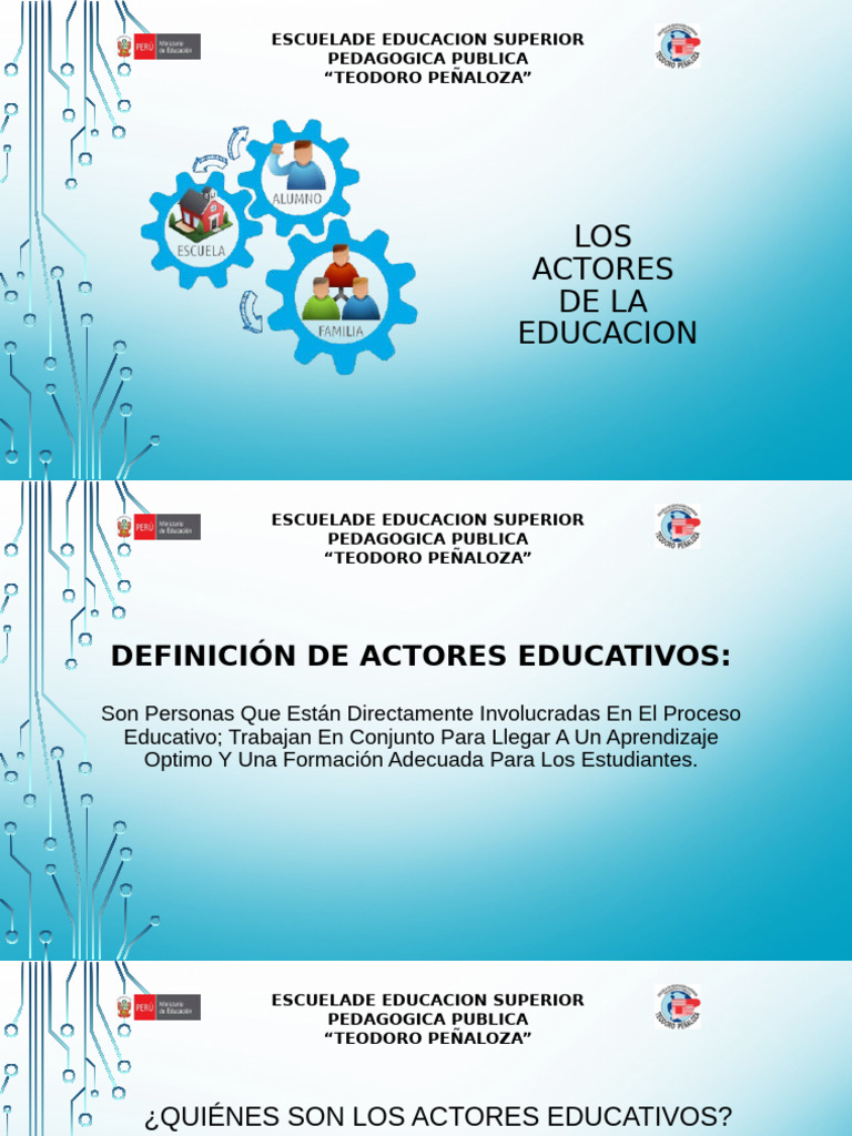 Los Actores Educativos 2024 | PDF