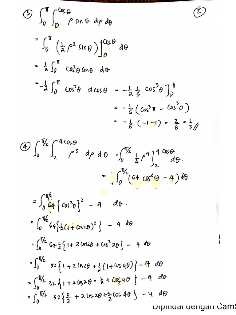 Integral Rangkap Dua Dan Integral Rangkap Tiga | PDF