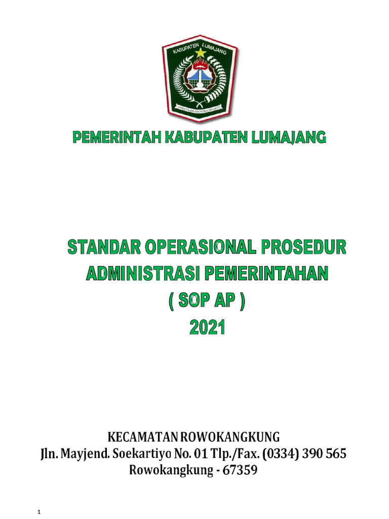Sop Ap 2021 Baru | PDF